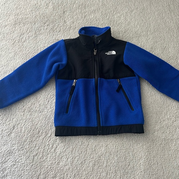 The North Face Black and Blue Fleece Jacket - 3T - Picture 1 of 2